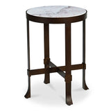 Holli White Marble Side Table by Moe's Home at Eve Furniture