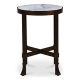 Holli White Marble Side Table by Moe's Home at Eve Furniture