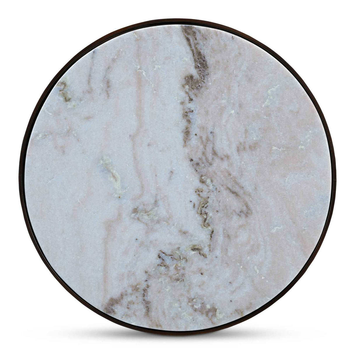 Holli White Marble Side Table by Moe's Home at Eve Furniture