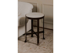Holli White Marble Side Table by Moe's Home at Eve Furniture