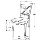 Hollis Brown/White 7-Piece Rectangular Dining Set