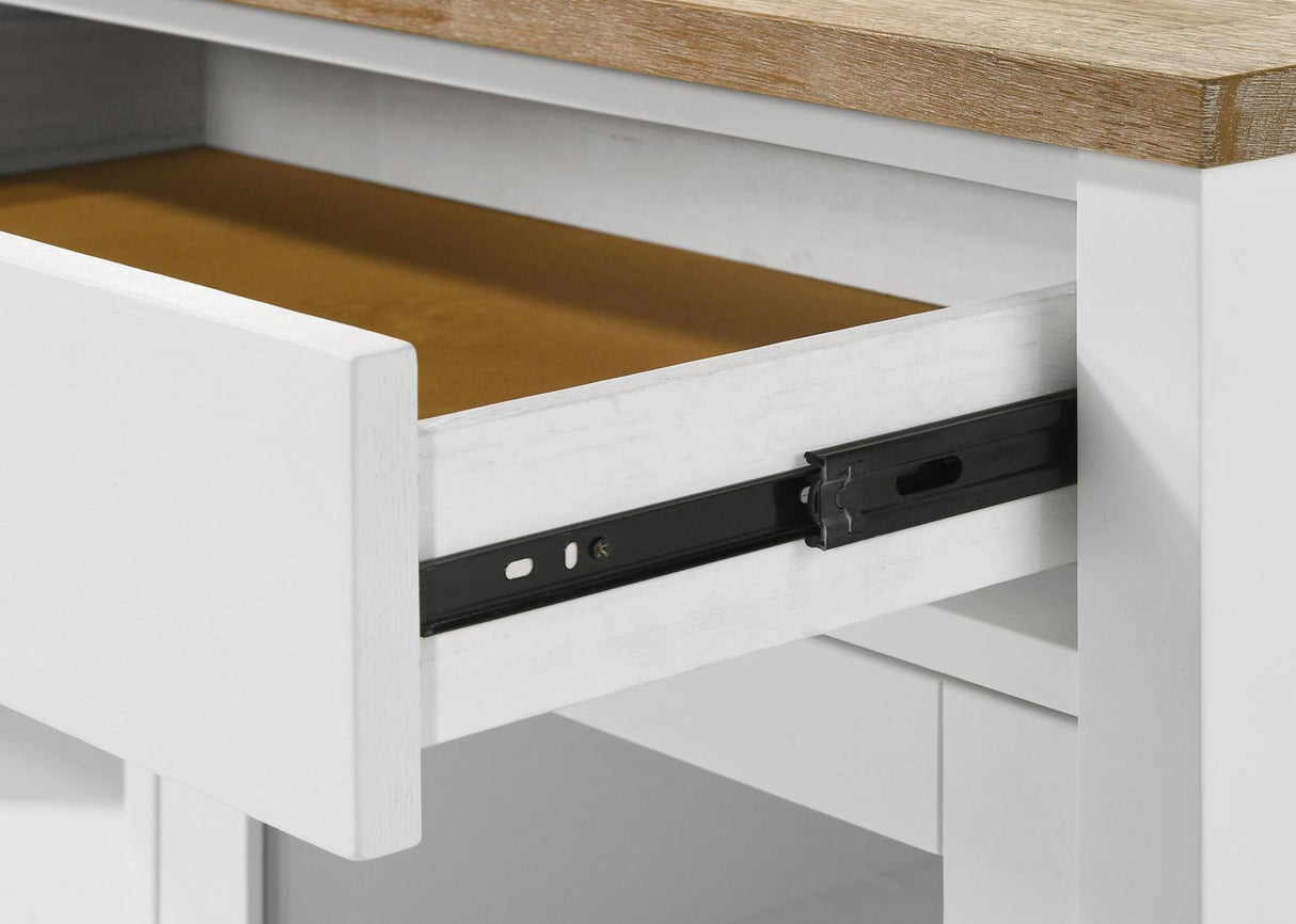 Hollis Brown and White 2-door Dining Sideboard with Drawers by Coaster at Eve Furniture