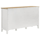 Hollis Brown and White 2-door Dining Sideboard with Drawers by Coaster at Eve Furniture