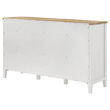Hollis Brown and White 2-door Dining Sideboard with Drawers by Coaster at Eve Furniture