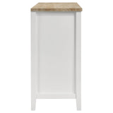 Hollis Brown and White 2-door Dining Sideboard with Drawers by Coaster at Eve Furniture