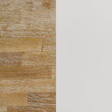 Hollis Brown and White Rectangular Solid Wood Dining Table by Coaster at Eve Furniture