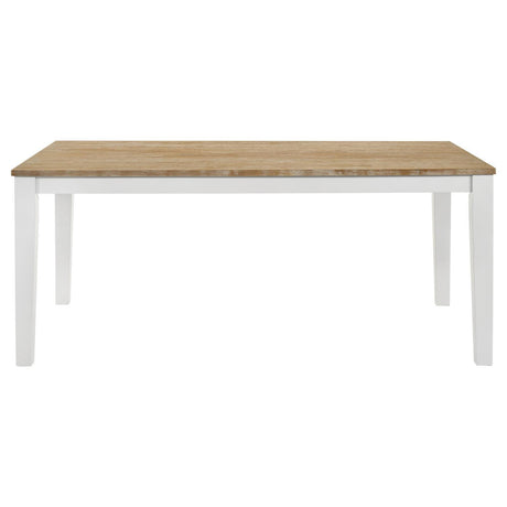 Hollis Brown/White 5-Piece Rectangular Dining Set by Coaster at Eve Furniture