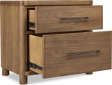 Hollis Cabin Glow Two Drawer Nightstand w/CM by Modus Furniture at Eve Furniture
