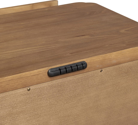 Hollis Cabin Glow Two Drawer Nightstand w/CM by Modus Furniture at Eve Furniture