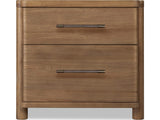 Hollis Cabin Glow Two Drawer Nightstand w/CM by Modus Furniture at Eve Furniture