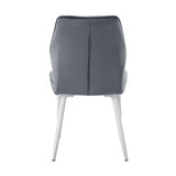 Hollis Dark Gray Side Chair, Set of 2 by Homelegance at Eve Furniture