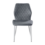 Hollis Dark Gray Side Chair, Set of 2 by Homelegance at Eve Furniture
