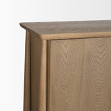 Hollis Gray-Brown Wood Curio Cabinet by Mercana at Eve Furniture