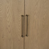 Hollis Gray-Brown Wood Curio Cabinet by Mercana at Eve Furniture