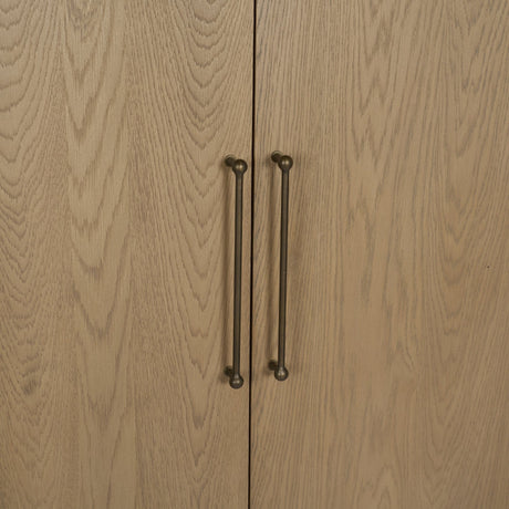 Hollis Gray-Brown Wood Curio Cabinet by Mercana at Eve Furniture