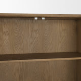 Hollis Gray-Brown Wood Curio Cabinet by Mercana at Eve Furniture