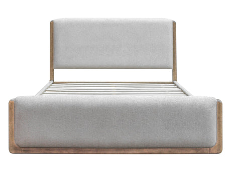 Hollis Sweater Grey/Cabin Glow Upholstered California King Bed by Modus Furniture at Eve Furniture