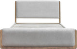 Hollis Sweater Grey/Cabin Glow Upholstered King Bed by Modus Furniture at Eve Furniture