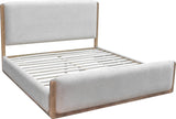 Hollis Sweater Grey/Cabin Glow Upholstered King Bed by Modus Furniture at Eve Furniture