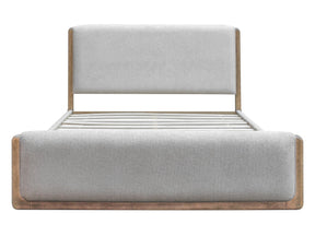 Hollis Sweater Grey/Cabin Glow Upholstered King Bed by Modus Furniture at Eve Furniture