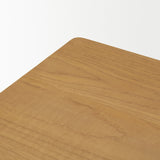 Hollis Warm Brown Wood 4-Door Closed Sideboard by Mercana at Eve Furniture