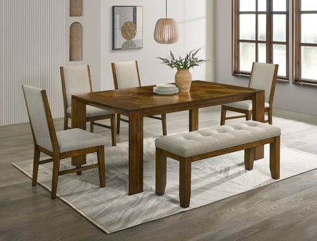 Hollister Brown Dining Table by Crown Mark at Eve Furniture