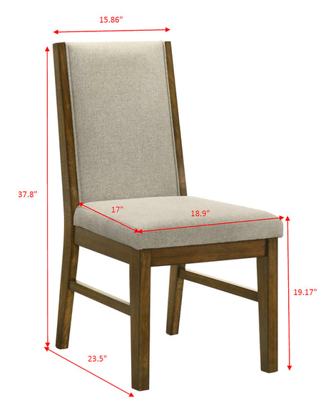 Hollister Brown Dining Chair, Set of 2 by Crown Mark at Eve Furniture
