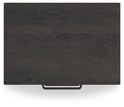 Hollivern Dark Gray 22" 2 Drawer Charging Nightstand by Ashley at Eve Furniture