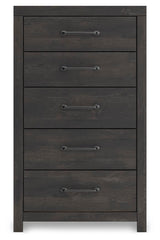 Hollivern Dark Gray Chest of Drawers by Ashley at Eve Furniture