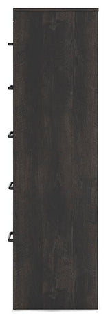 Hollivern Dark Gray Chest of Drawers by Ashley at Eve Furniture