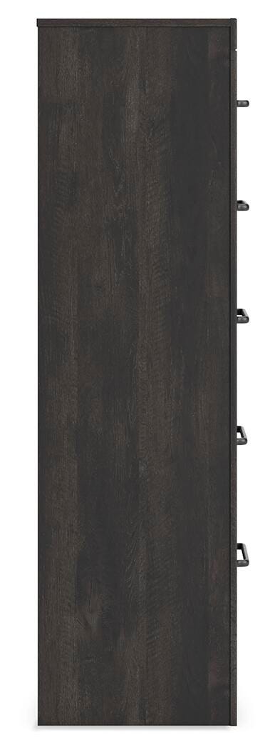 Hollivern Dark Gray Chest of Drawers by Ashley at Eve Furniture