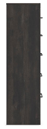 Hollivern Dark Gray Chest of Drawers by Ashley at Eve Furniture