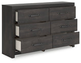 Hollivern Dark Gray Dresser by Ashley at Eve Furniture
