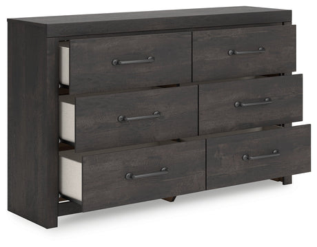 Hollivern Dark Gray Dresser by Ashley at Eve Furniture