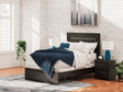 Hollivern Dark Gray Full Panel Bed by Ashley at Eve Furniture