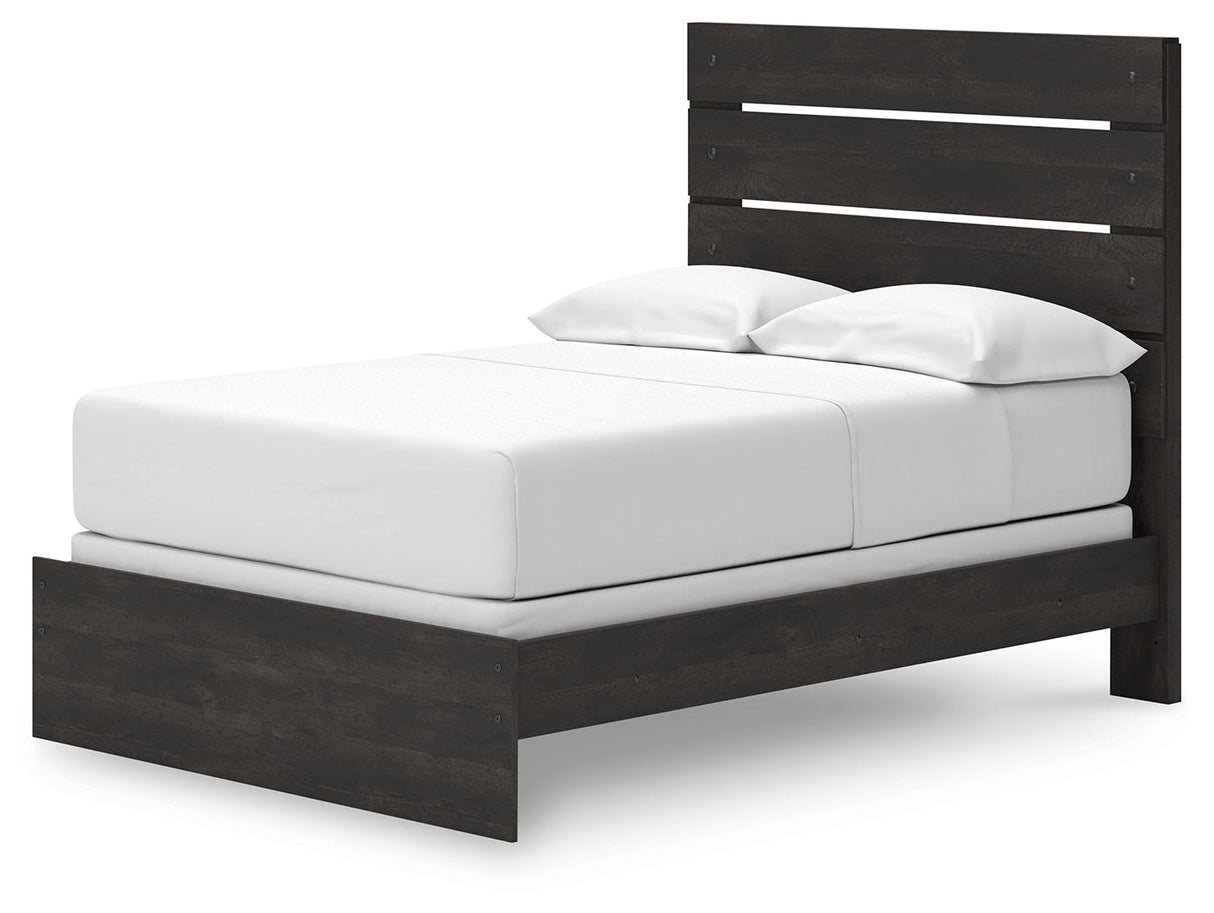 Hollivern Dark Gray Full Panel Bed by Ashley at Eve Furniture