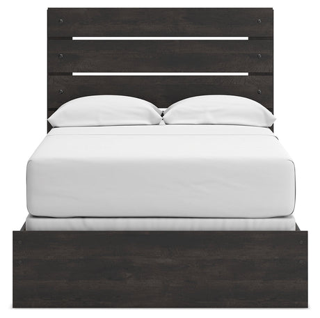 Hollivern Dark Gray Full Panel Bed by Ashley at Eve Furniture