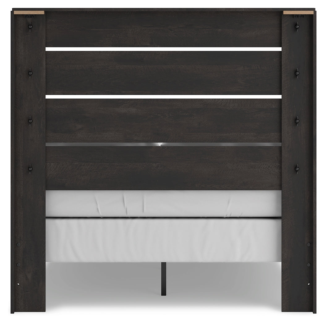 Hollivern Dark Gray Full Panel Bed by Ashley at Eve Furniture