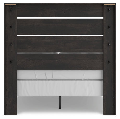 Hollivern Dark Gray Full Panel Bed by Ashley at Eve Furniture