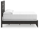 Hollivern Dark Gray Full Panel Bed by Ashley at Eve Furniture