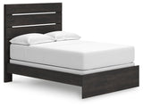 Hollivern Dark Gray Full Panel Bed by Ashley at Eve Furniture