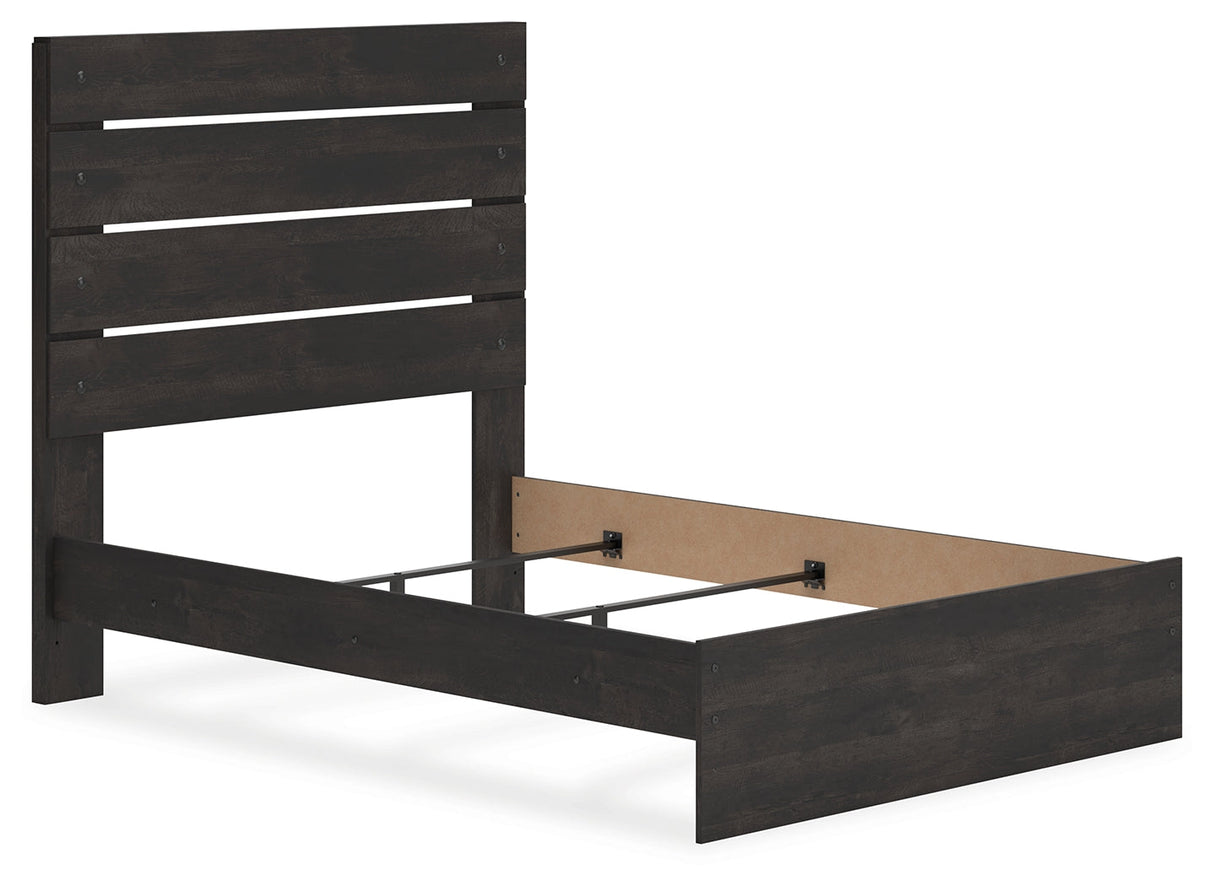 Hollivern Dark Gray Full Panel Bed by Ashley at Eve Furniture