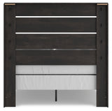 Hollivern Dark Gray Full Panel Bed by Ashley at Eve Furniture