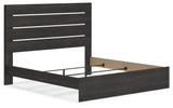Hollivern Dark Gray King Panel Bed by Ashley at Eve Furniture