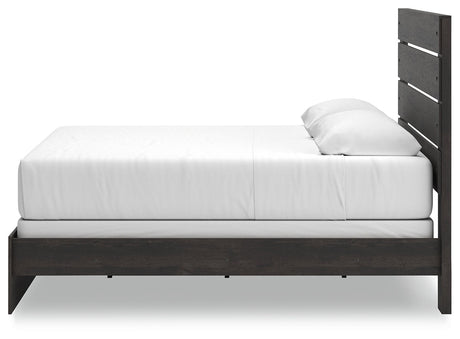 Hollivern Dark Gray King Panel Bed by Ashley at Eve Furniture