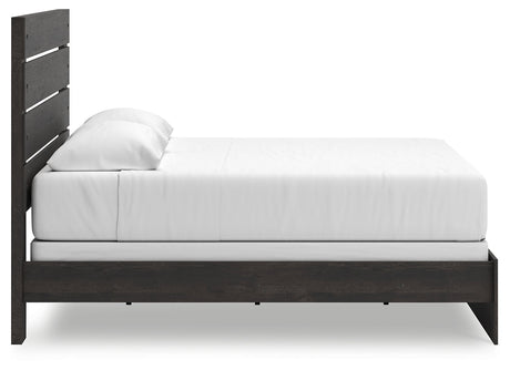 Hollivern Dark Gray King Panel Bed by Ashley at Eve Furniture