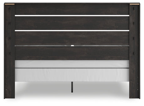 Hollivern Dark Gray King Panel Bed by Ashley at Eve Furniture