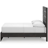 Hollivern Dark Gray King Panel Bed with Storage by Ashley at Eve Furniture