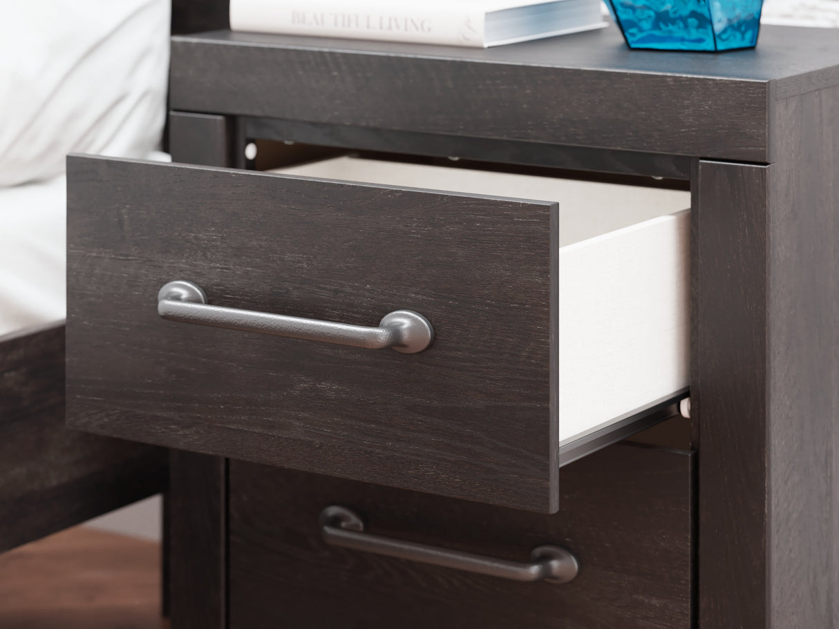 Hollivern Dark Gray Nightstand by Ashley at Eve Furniture
