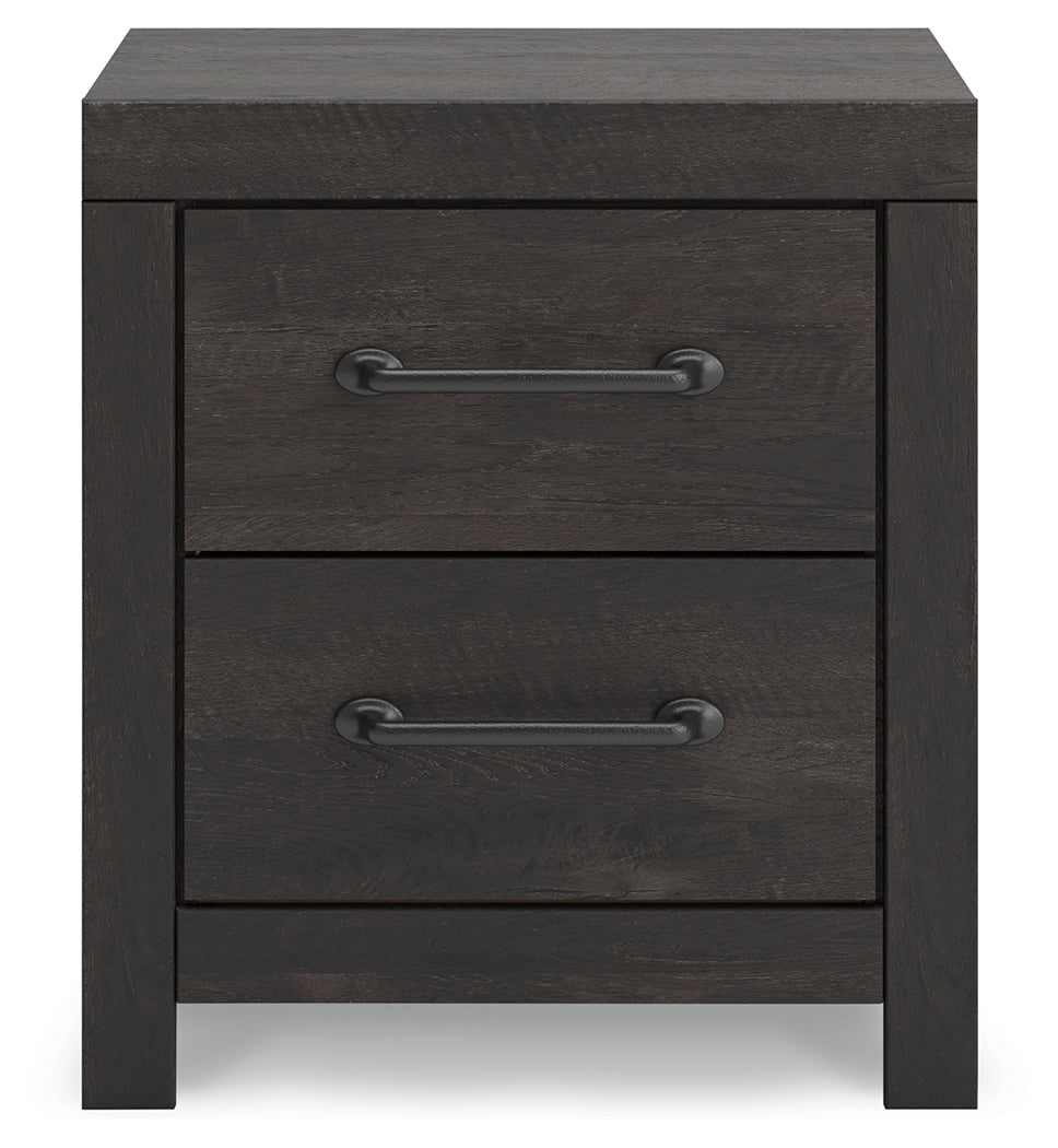 Hollivern Dark Gray Nightstand by Ashley at Eve Furniture